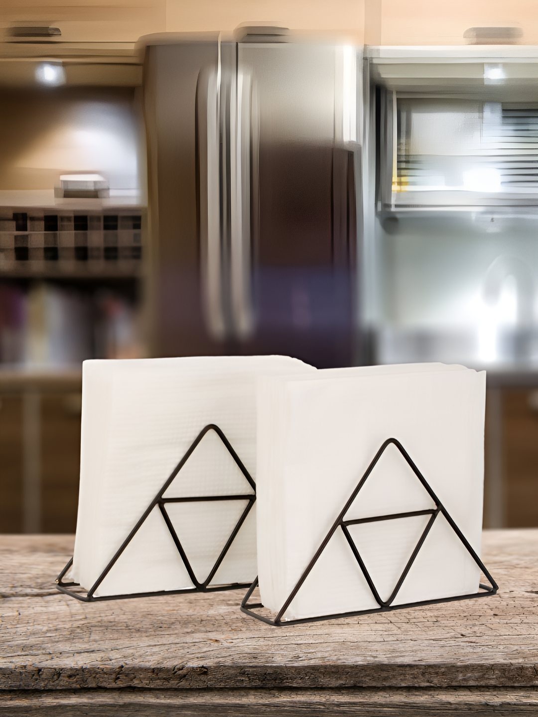

Homspurts Set Of 2 Black Metal Tissue Holder