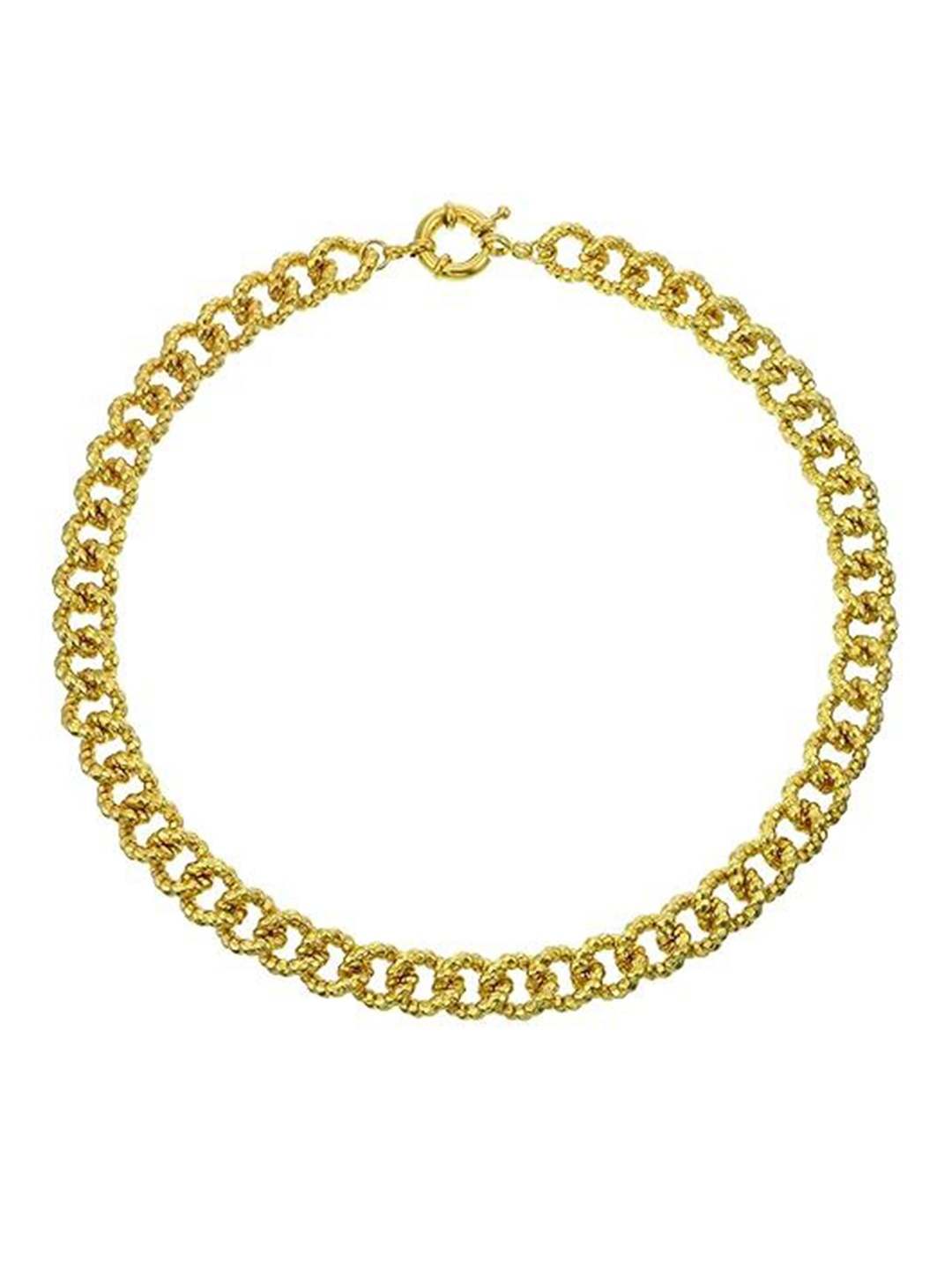 

ISHI New York 18K Gold Plated Classic Golden Rope Link Necklace