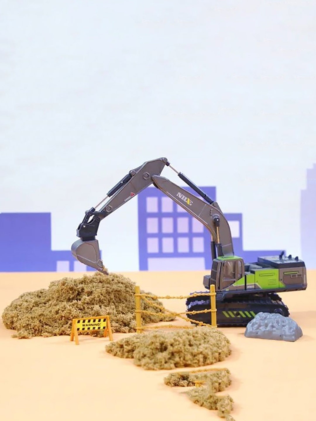 

PINQUE Kids Excavator Toy, Grey