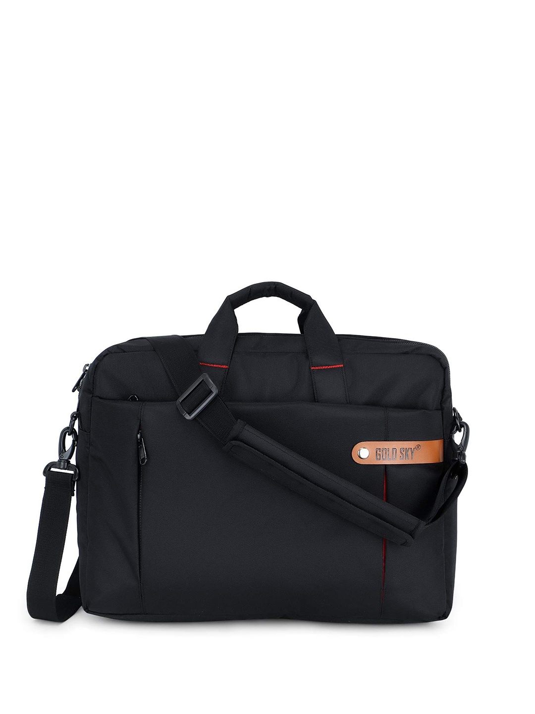 

GOLD SKY Men Solid Up To 15 Inch Laptop Bag, Black