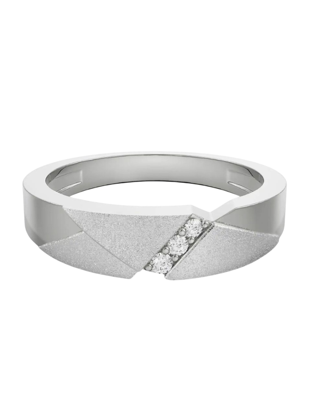 

Emori Men Tiego Diamond Ring, Silver