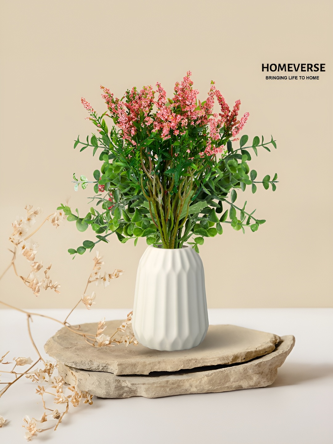 

LITVERSE Pink 10 Pieces Artificial Flower