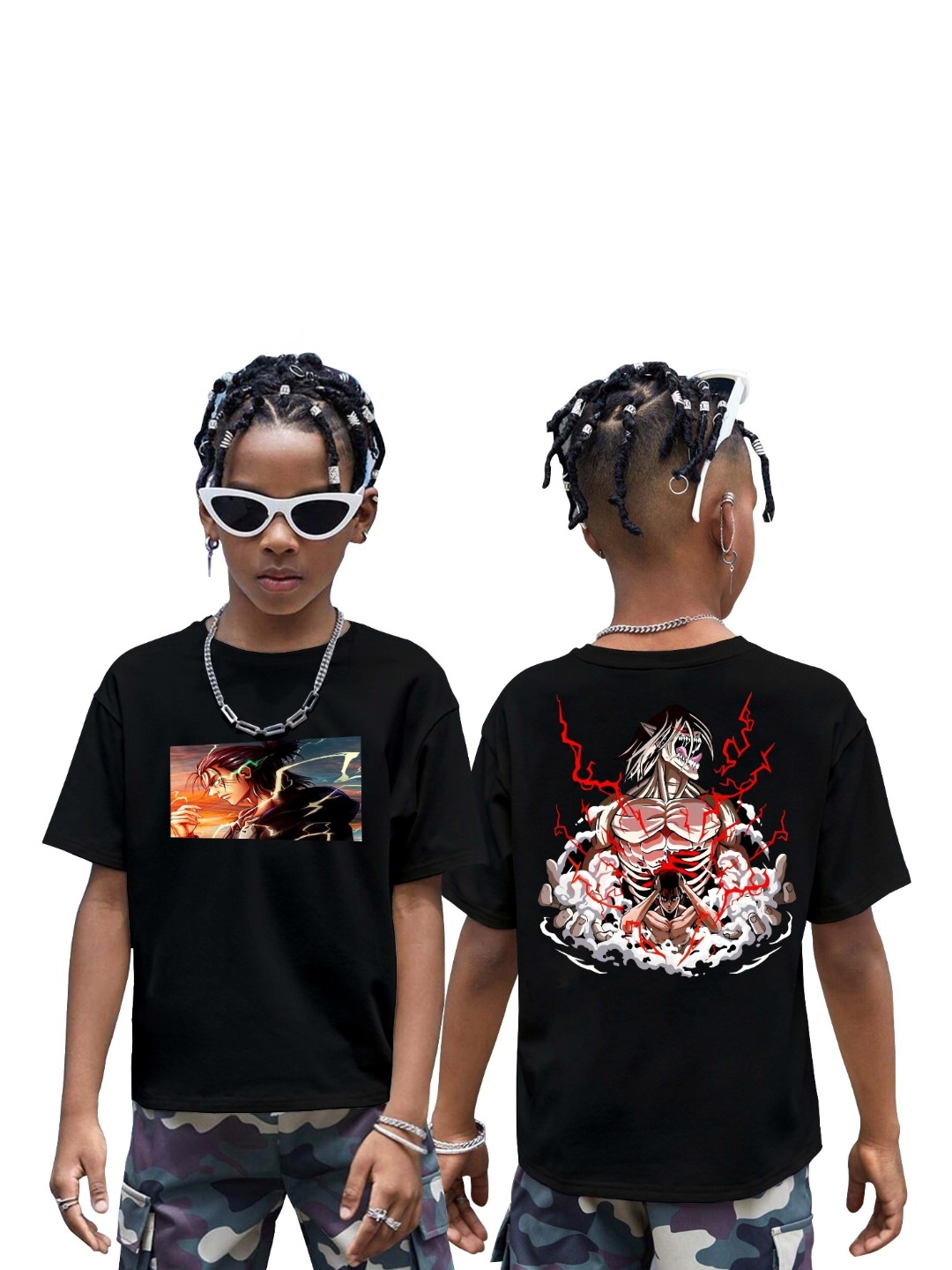 

BAESD Boys Printed T-shirt, Black