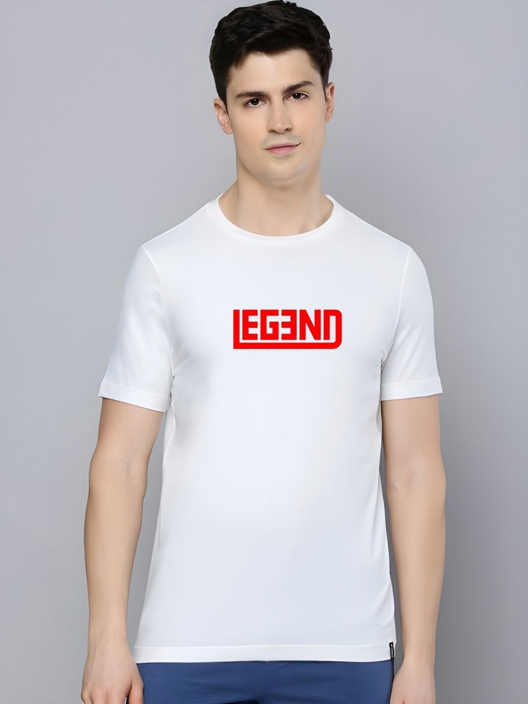 

Moda Rapido Men Typography Printed Round Neck Cotton T-shirt, White