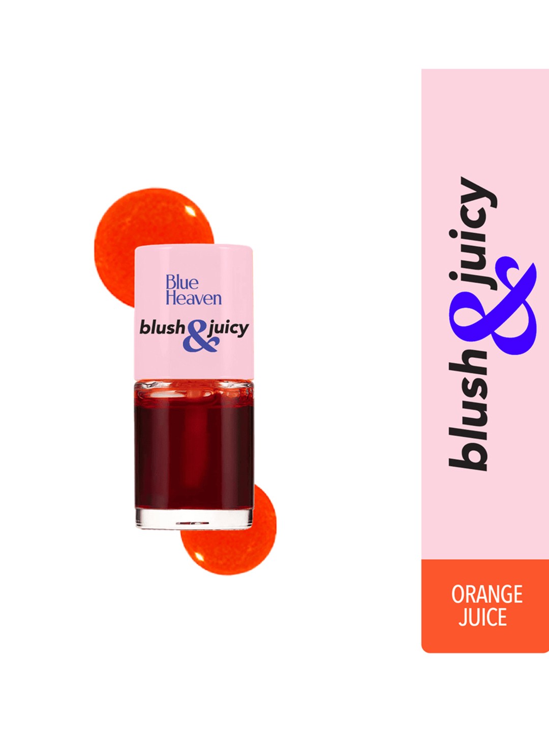 

Blue Heaven Blush & Juicy Long Lasting Lip & Cheek Water Tint 9ml - Orange Juice