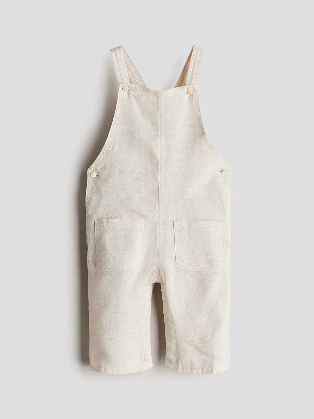 

H&M Linen Dungarees, Beige