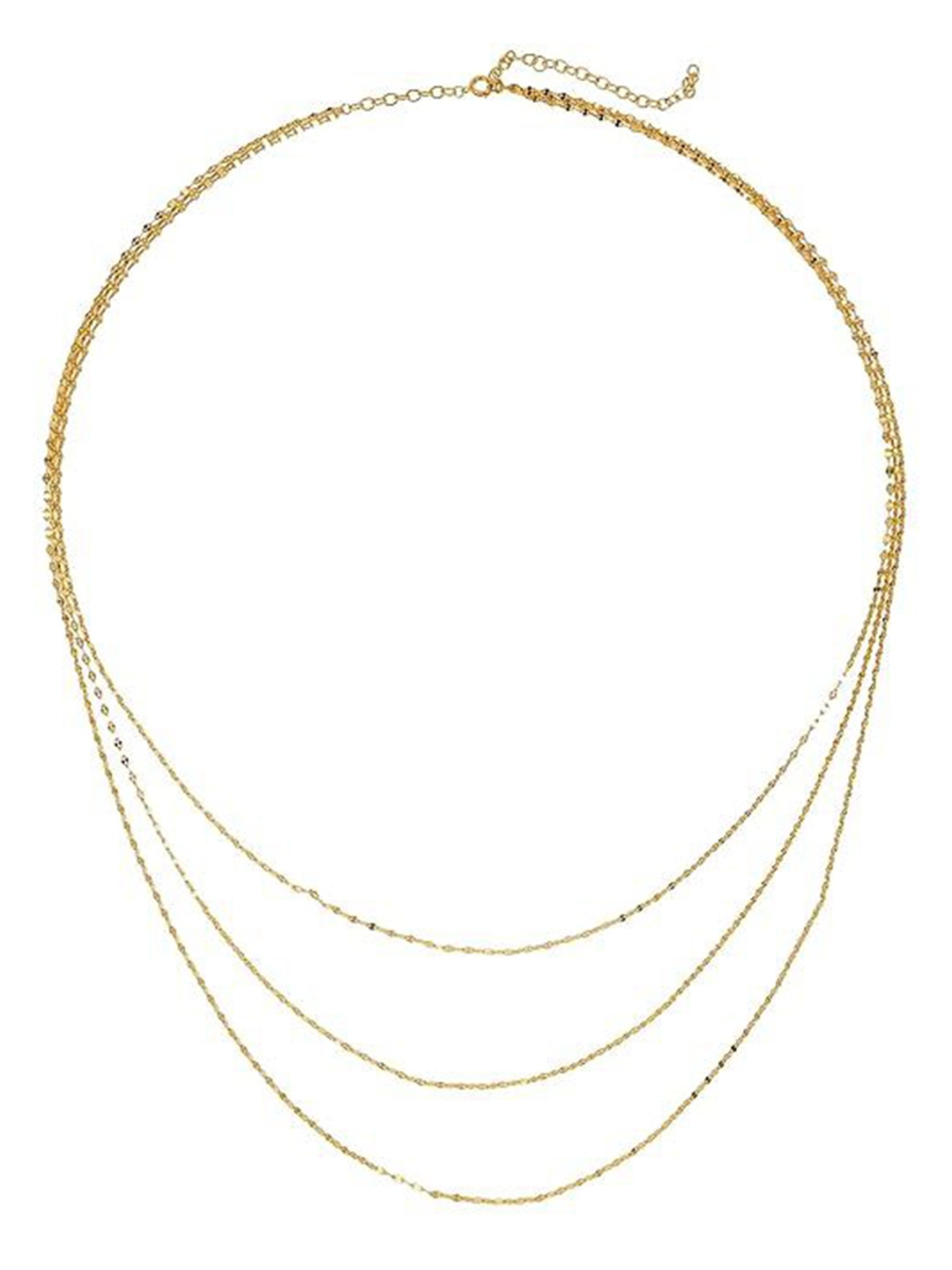 

ISHI New York Gold-Plated 3 Layered Minimal Necklace