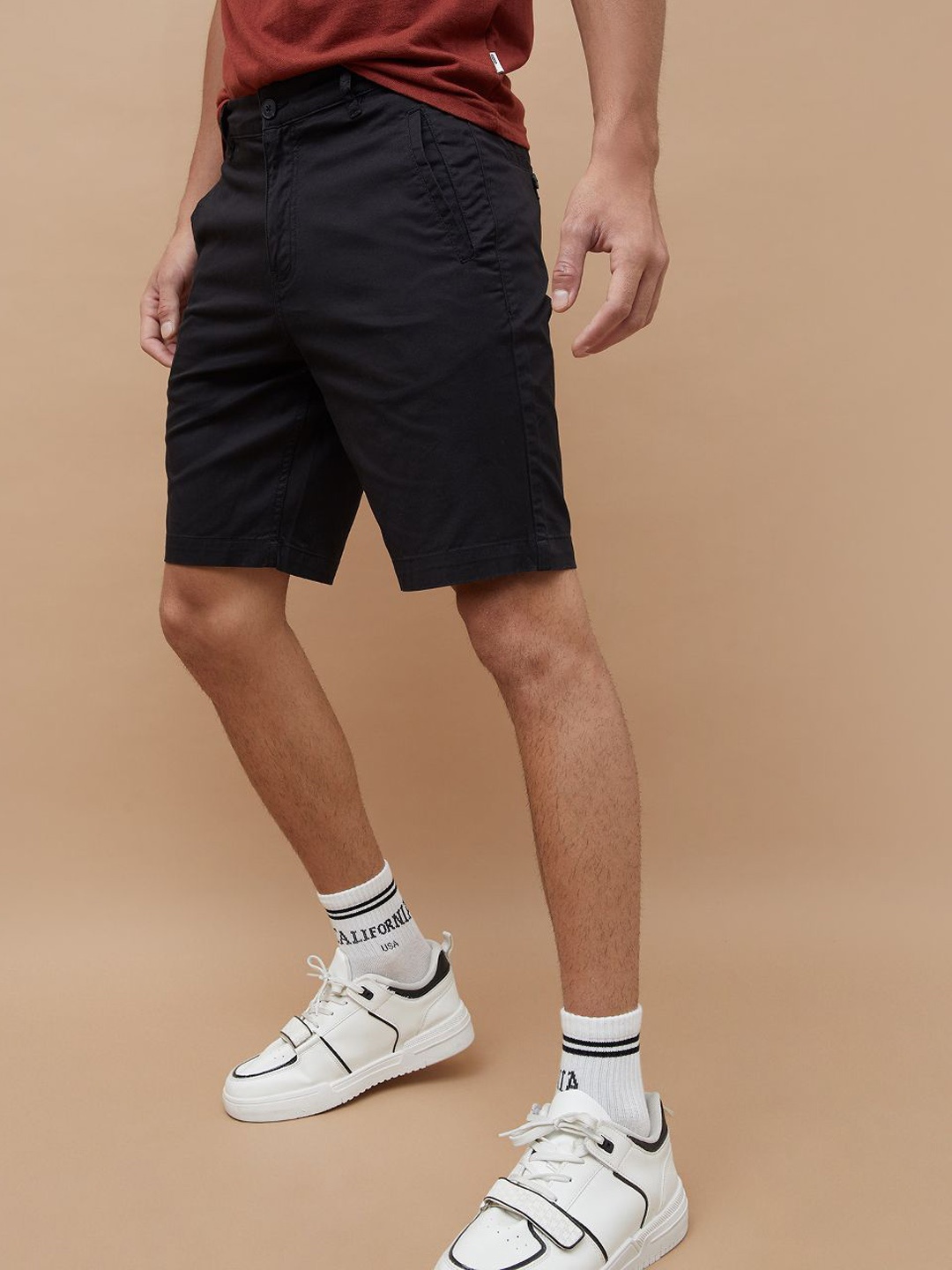 

Fame Forever by Lifestyle Men Solid Cargo Shorts, Black