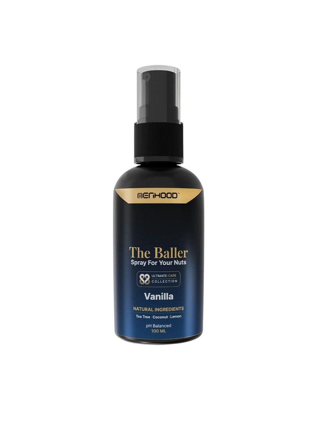 

MENHOOD Vanilla Baller Spray With Tea Tree & Coconut - 100 ml, Black