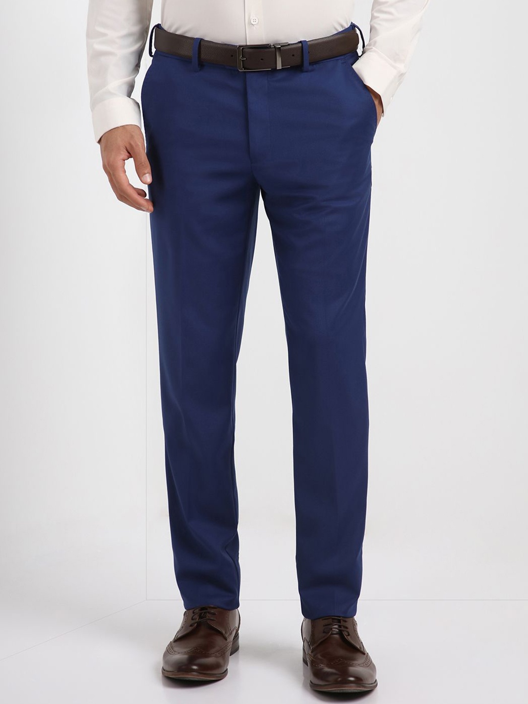 

Allen Solly Sport Men Slim Fit Trousers, Blue