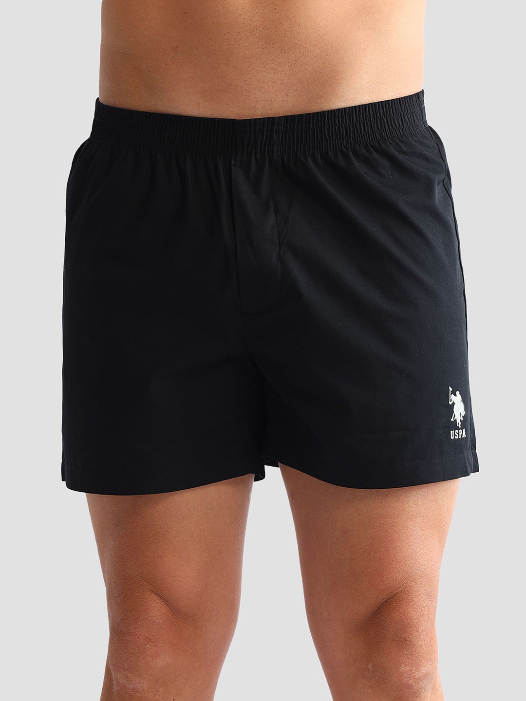 

U.S. Polo Assn. Pure Cotton Boxers - OEX07-002-PL, Black