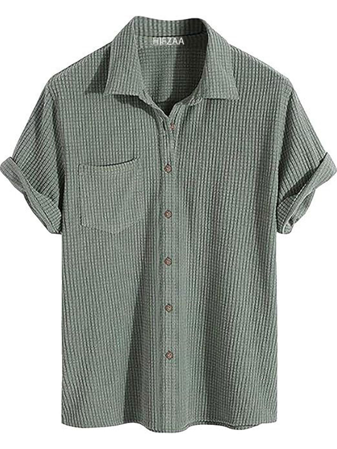 

Colorchakra Men Opaque Casual Shirt, Sea green