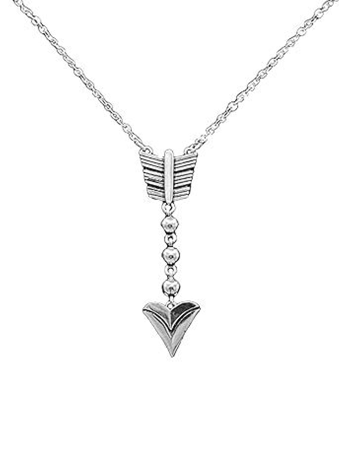 

ISHI New York Rhodium-Plated Arrow's Grace Minimal Chains, Silver