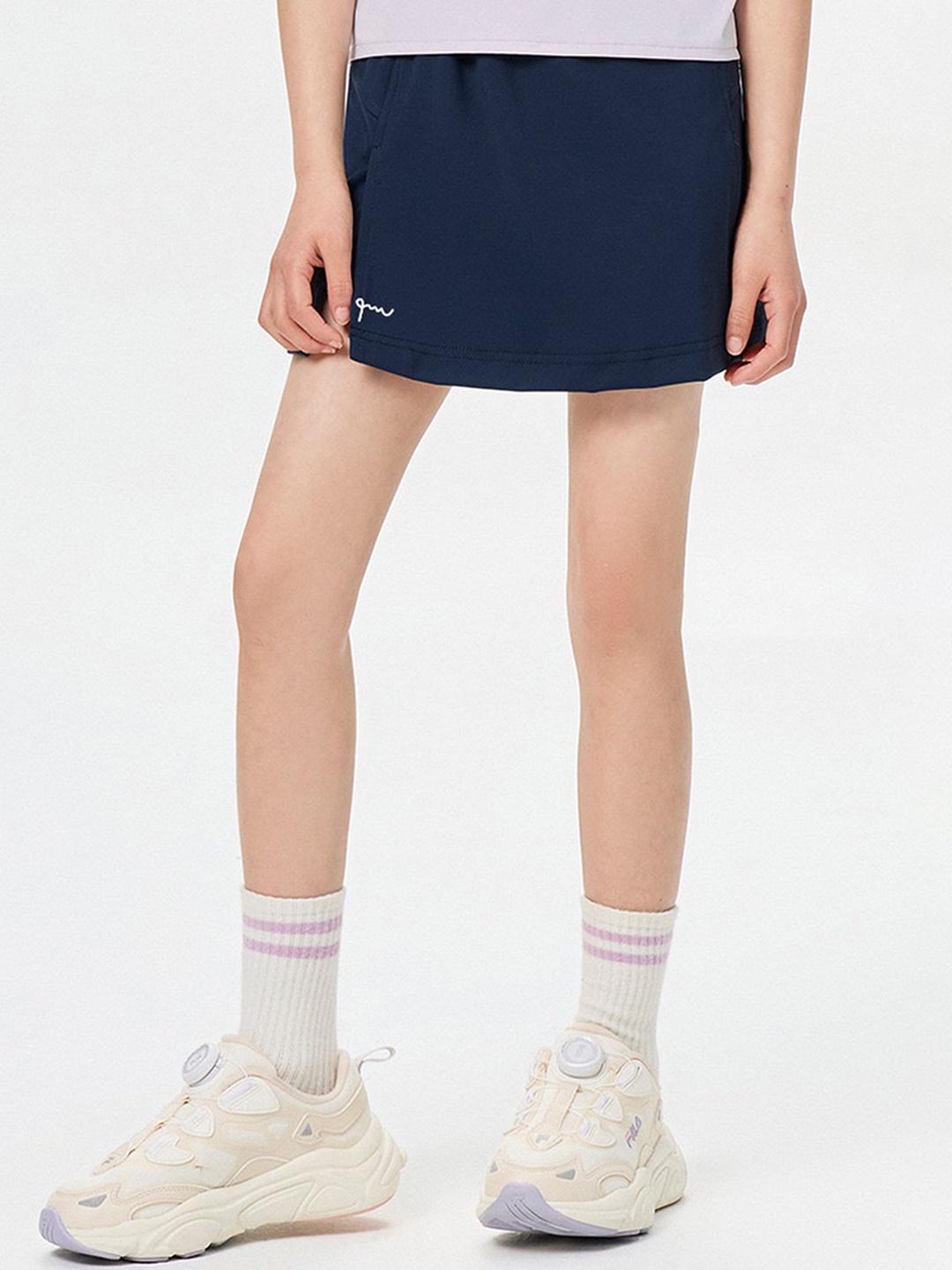 

LULU & SKY Girls Printed Mini Skirt, Navy blue