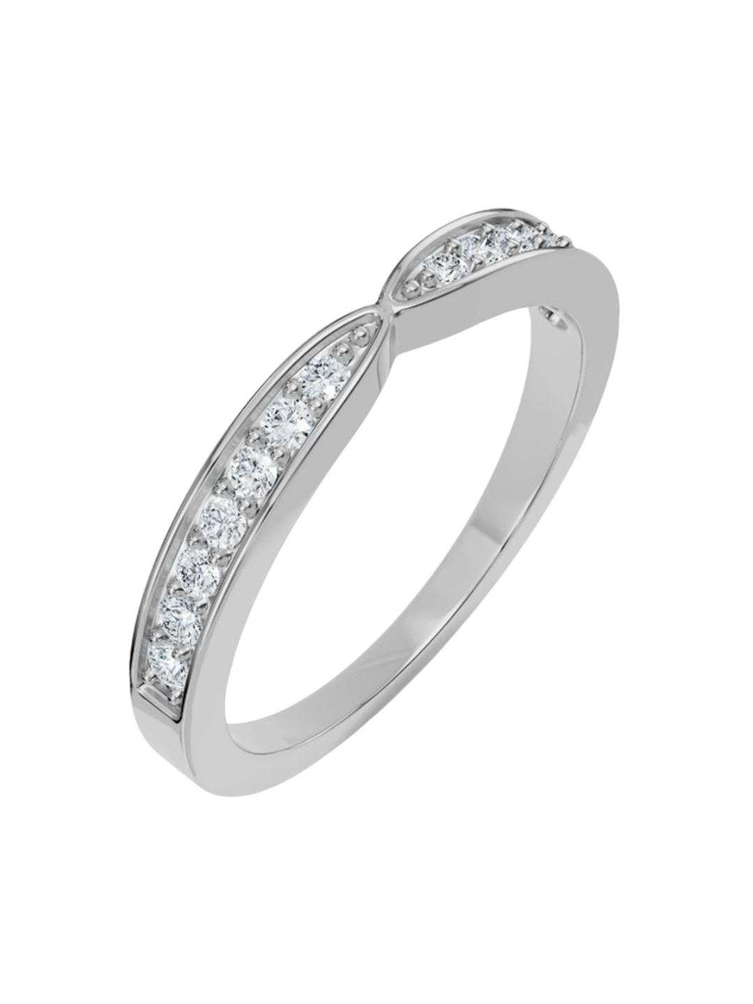 

Emori Women's Tapered Ring Diamond, Silver