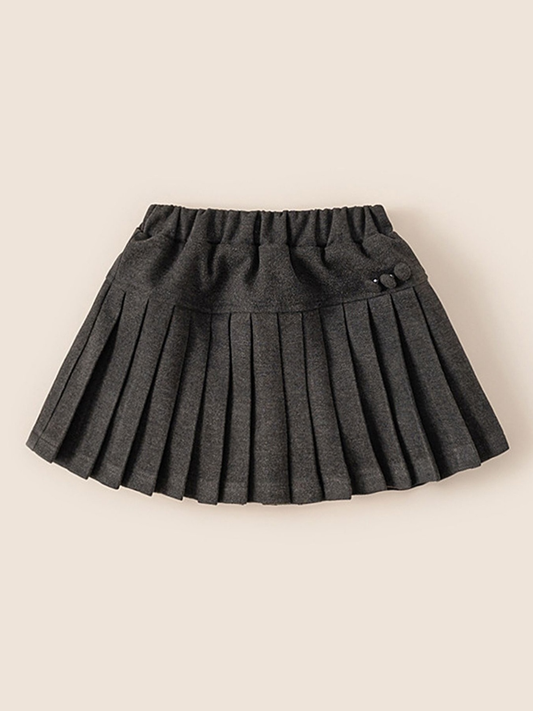 

LULU & SKY Girls High Rise Pleated Above Knee Skirt, Grey