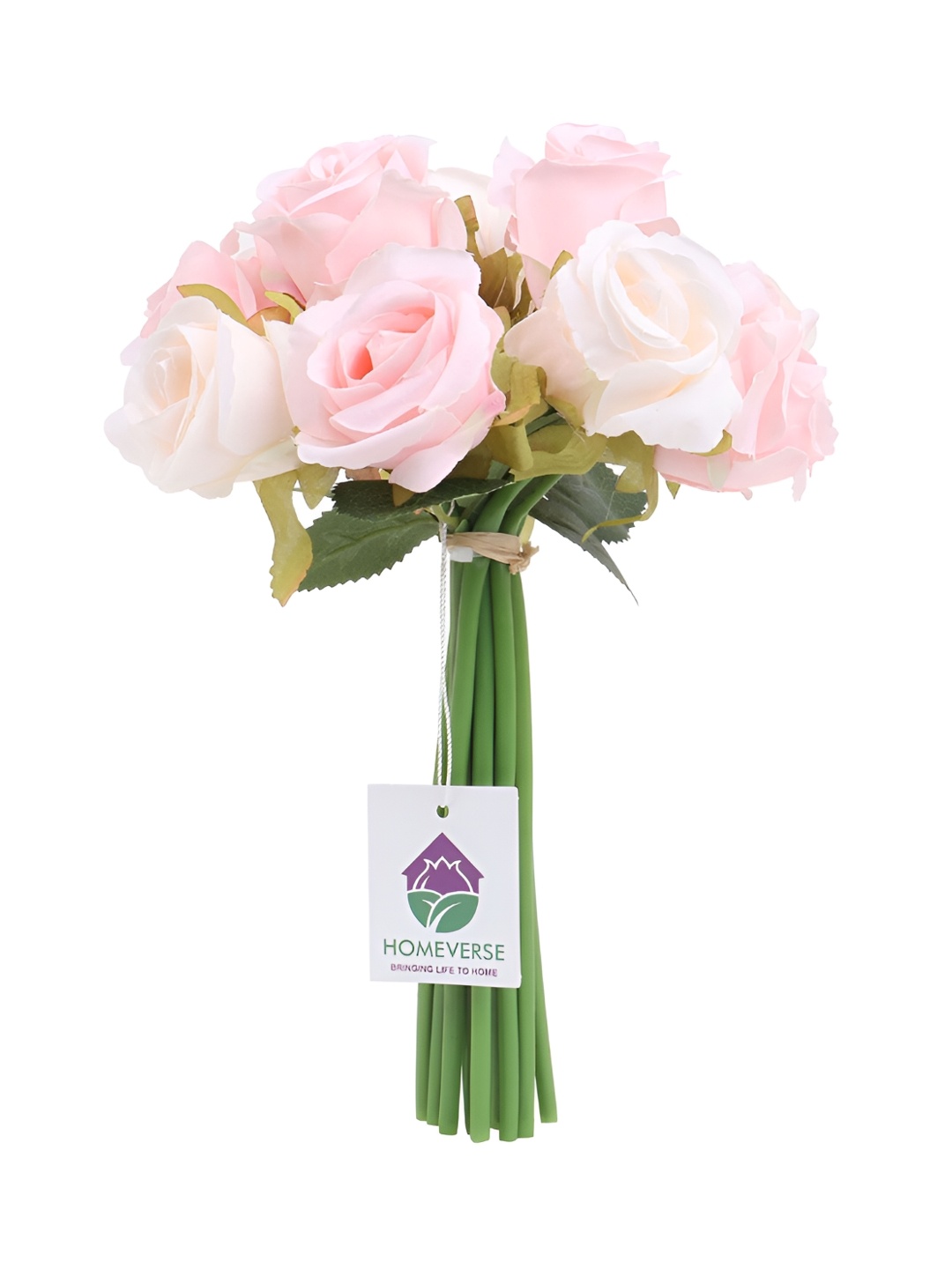 

LITVERSE Pink 12 Pieces Rose Artificial Plant