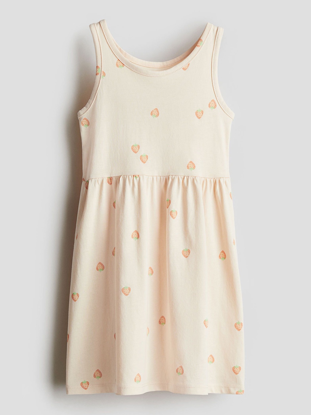 

H&M Patterned Cotton Dress, Orange