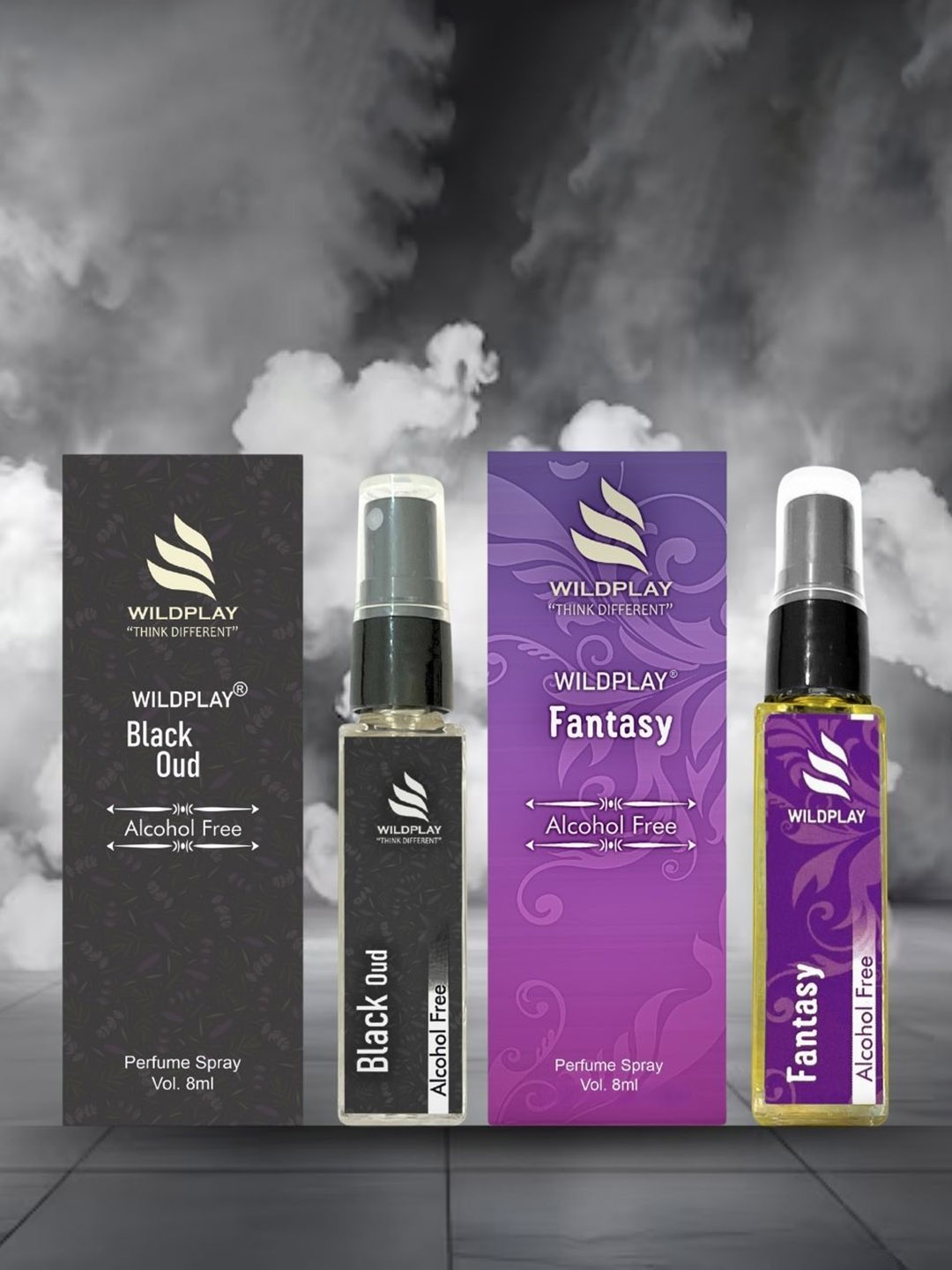 

WILDPLAY Set Of 2 Fantasy & Black Oud Alcohol Free Perfume - 8 ml Each