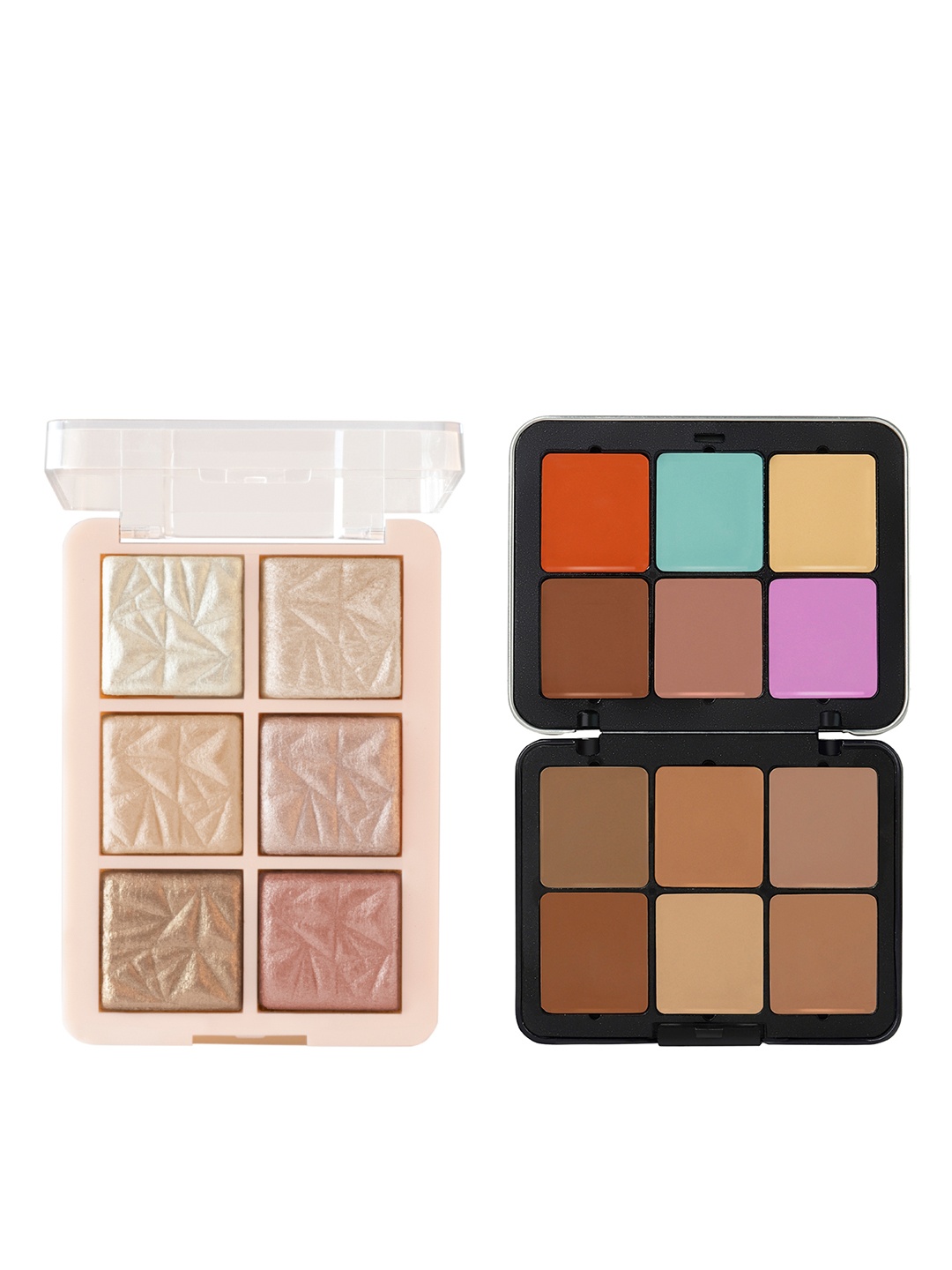 

MARS Set Of Concealer Palette & Illuminating Highlighter Palette - 24g + 12g, Multi