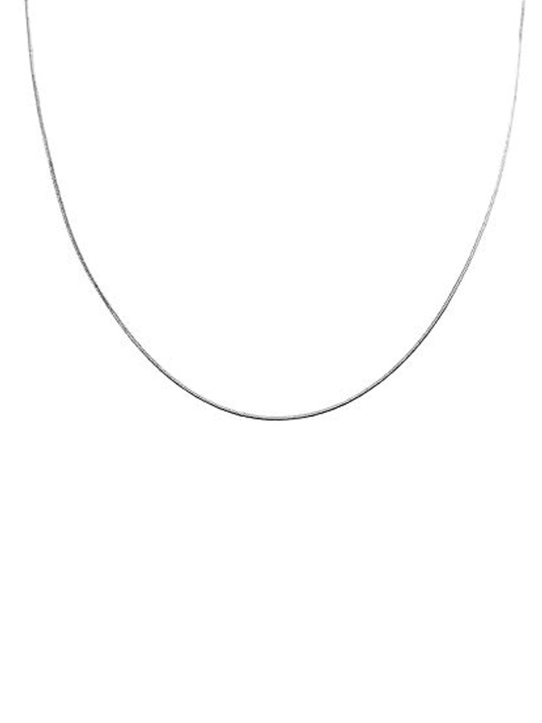 

ISHI New York Rhodium-Plated Sleek Serpent Chain, Silver