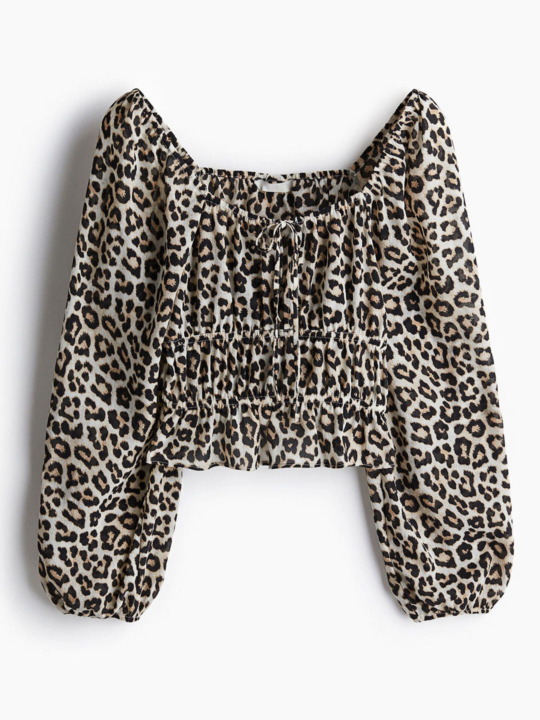 

H&M Crinkled Blouse, White