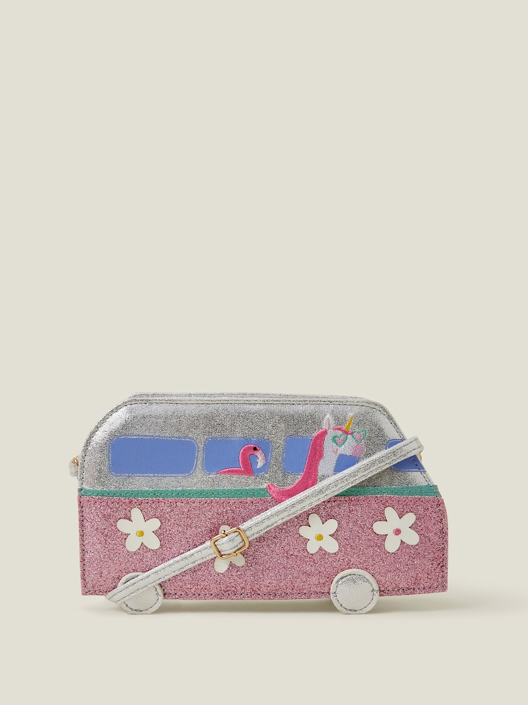 

Accessorize Girls Embellished Crossbody Sling Bag, Pink