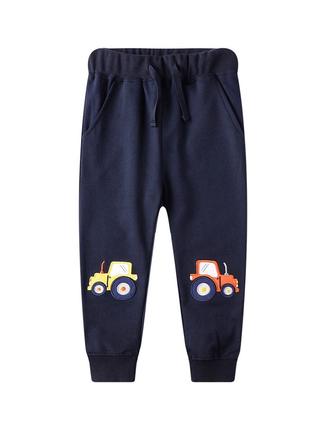 

LULU & SKY Boys Printed Loose Fit Joggers Trousers, Blue