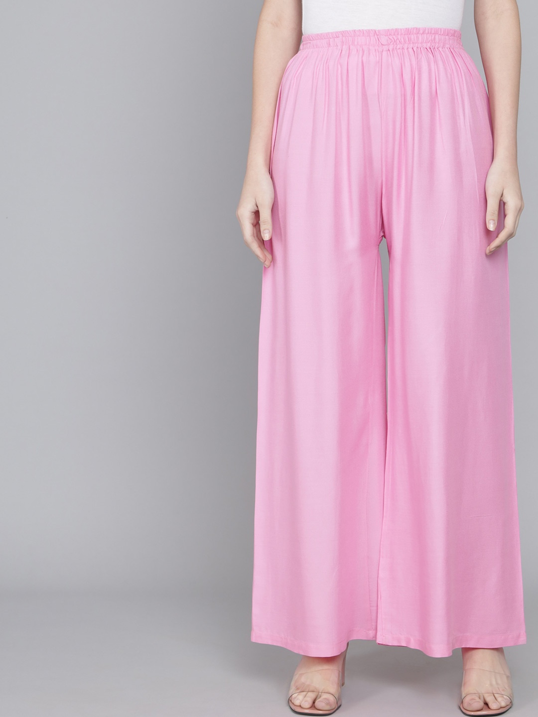 

Thread Plus Women Relaxed Fit Ethnic Palazzo, Pink