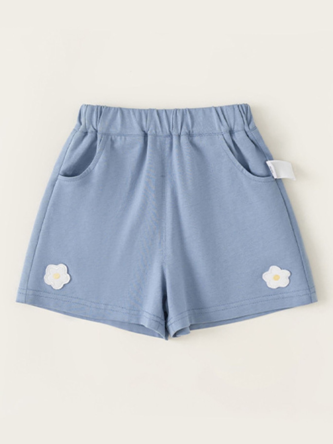 

LULU & SKY Girls High-Rise Shorts, Blue