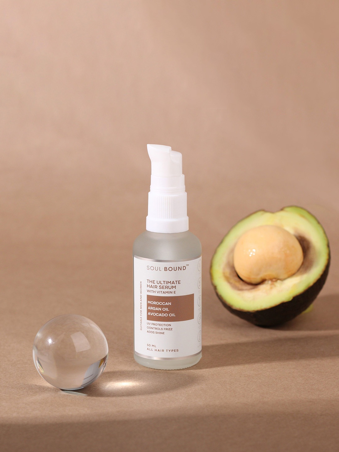 

SOUL BOUND The Ultimate Hair Serum With Vitamin E & Avocado Oil - 50 ml, Brown