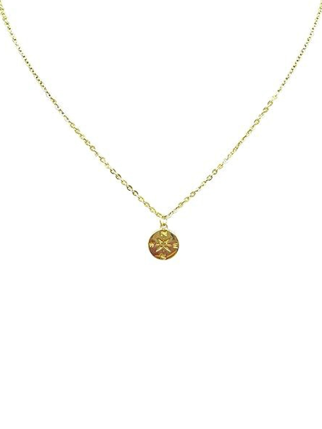 

ISHI New York Gold-Plated Wanderlust Minimal Necklace