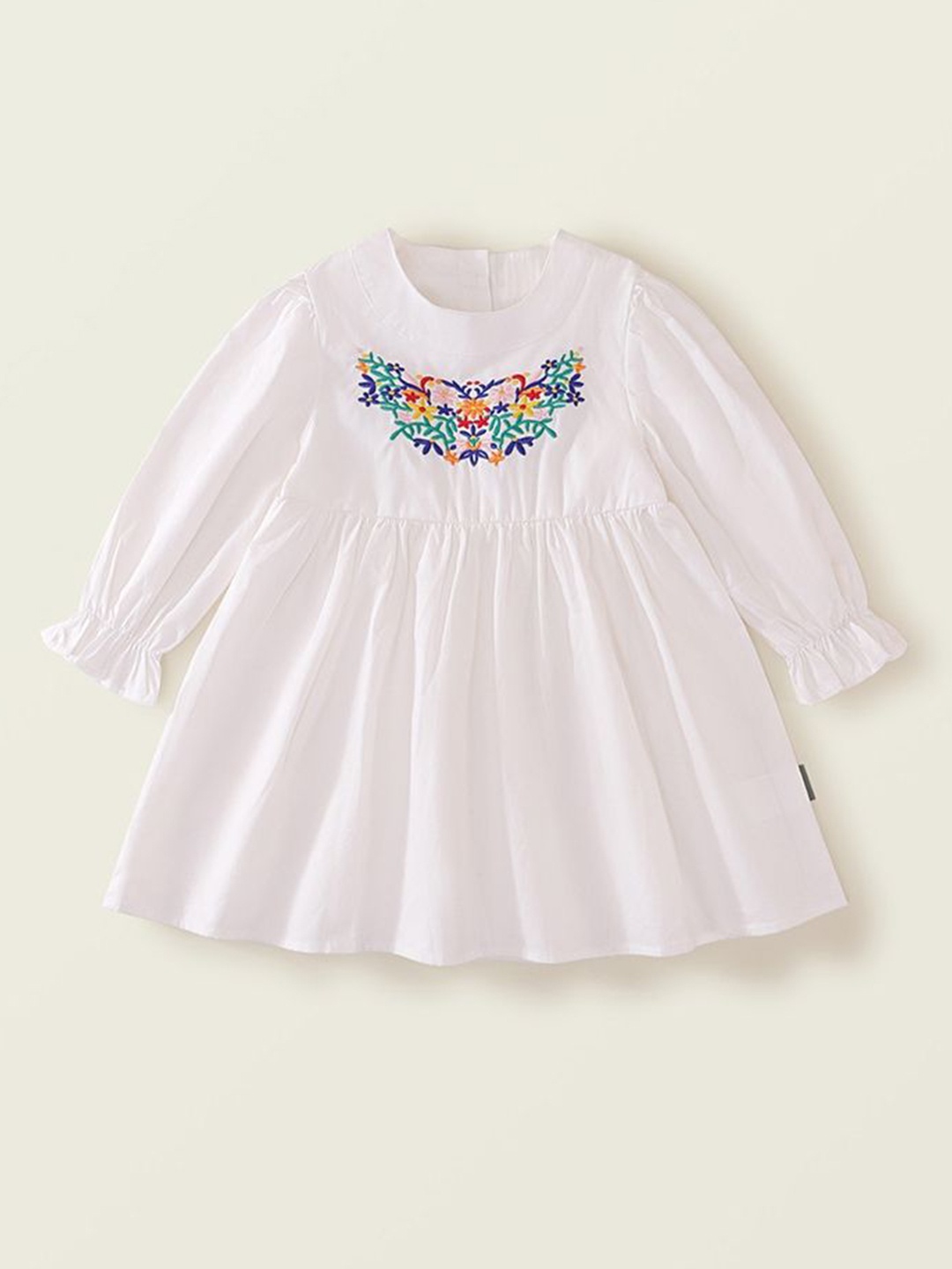 

LULU & SKY Floral A-Line Dress, White