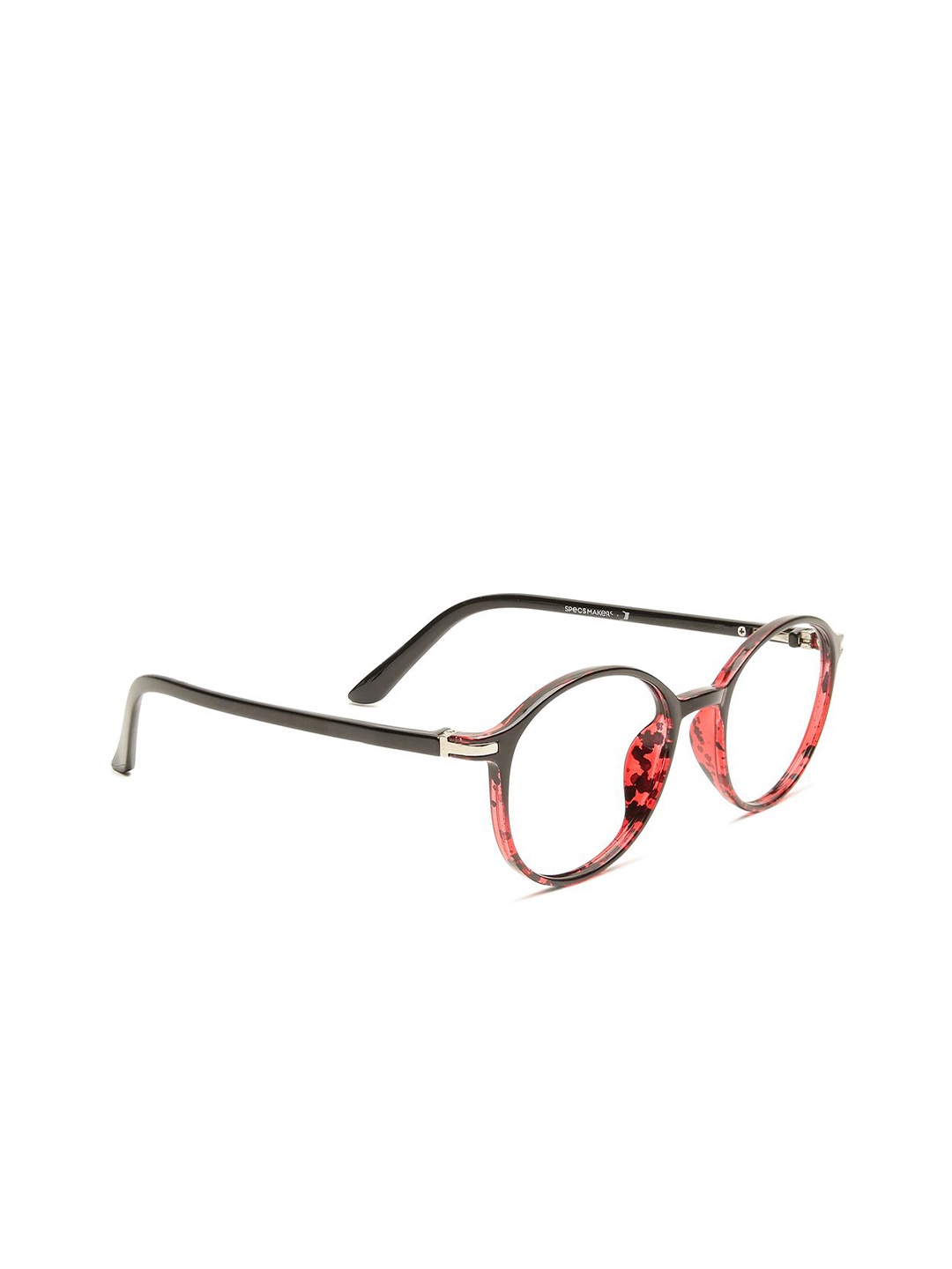 

Specsmakers Unisex Abstract Full Rim Round Frames, Red