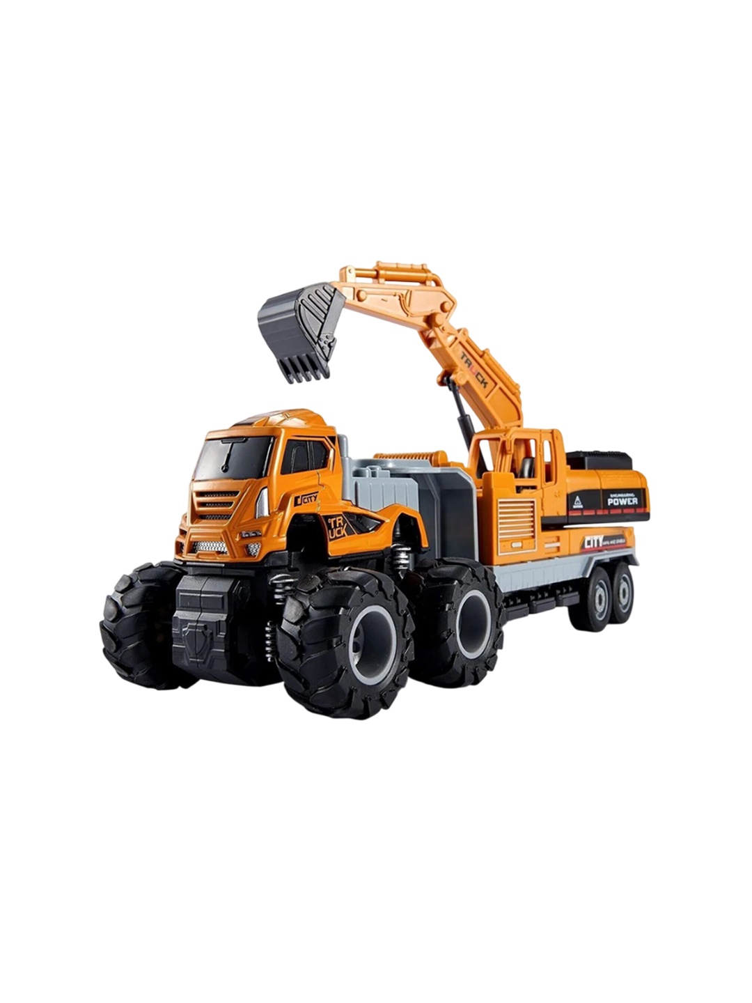 

PINQUE Kids Excavator Truck Toy, Yellow