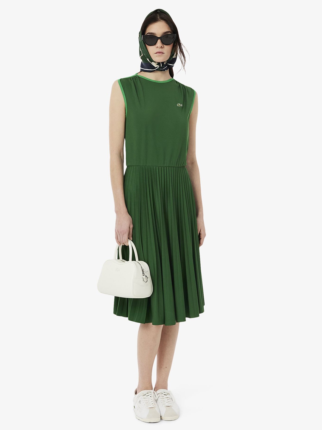 

Lacoste Women A-Line Dress, Green