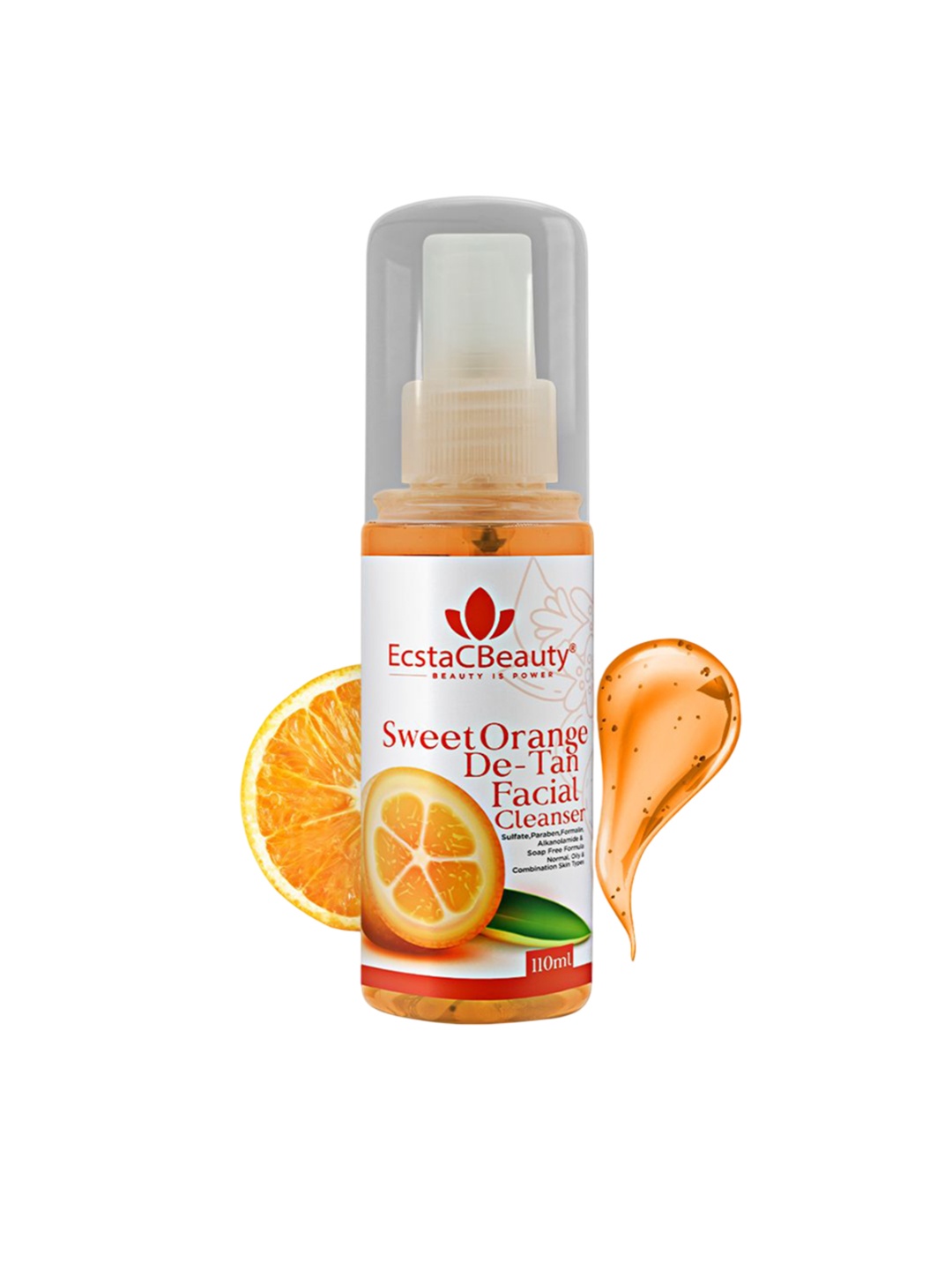 

EcstaCBeauty Sweet Orange De-Tan Facial Cleanser - 110 ml