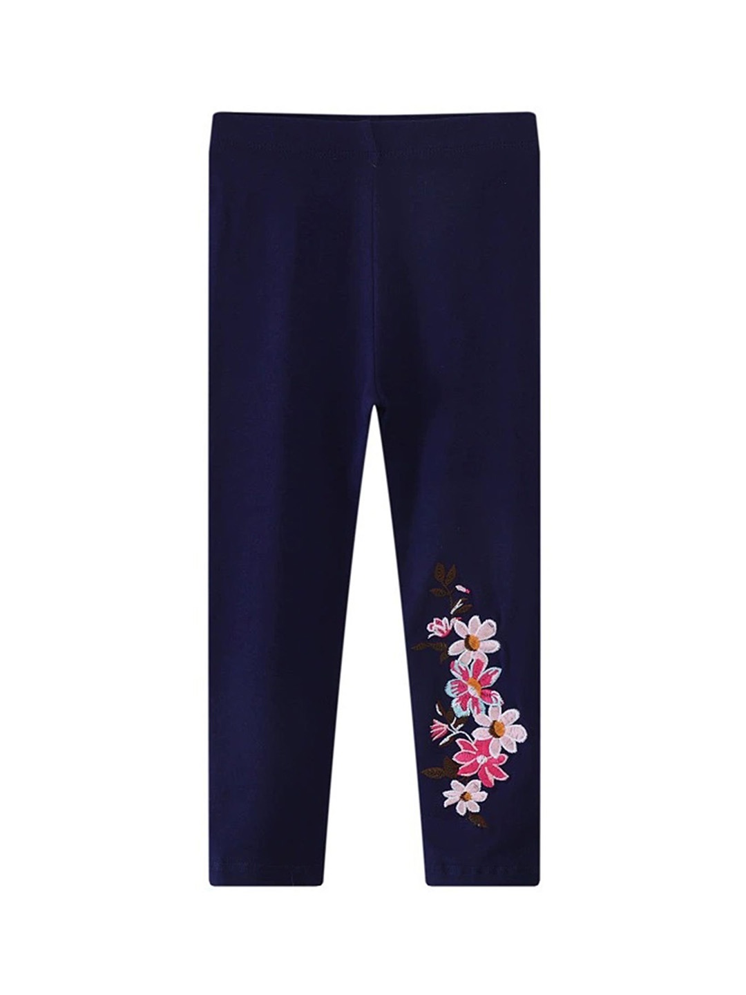 

LULU & SKY Girls Mid-Rise Ankle-Length Leggings, Navy blue