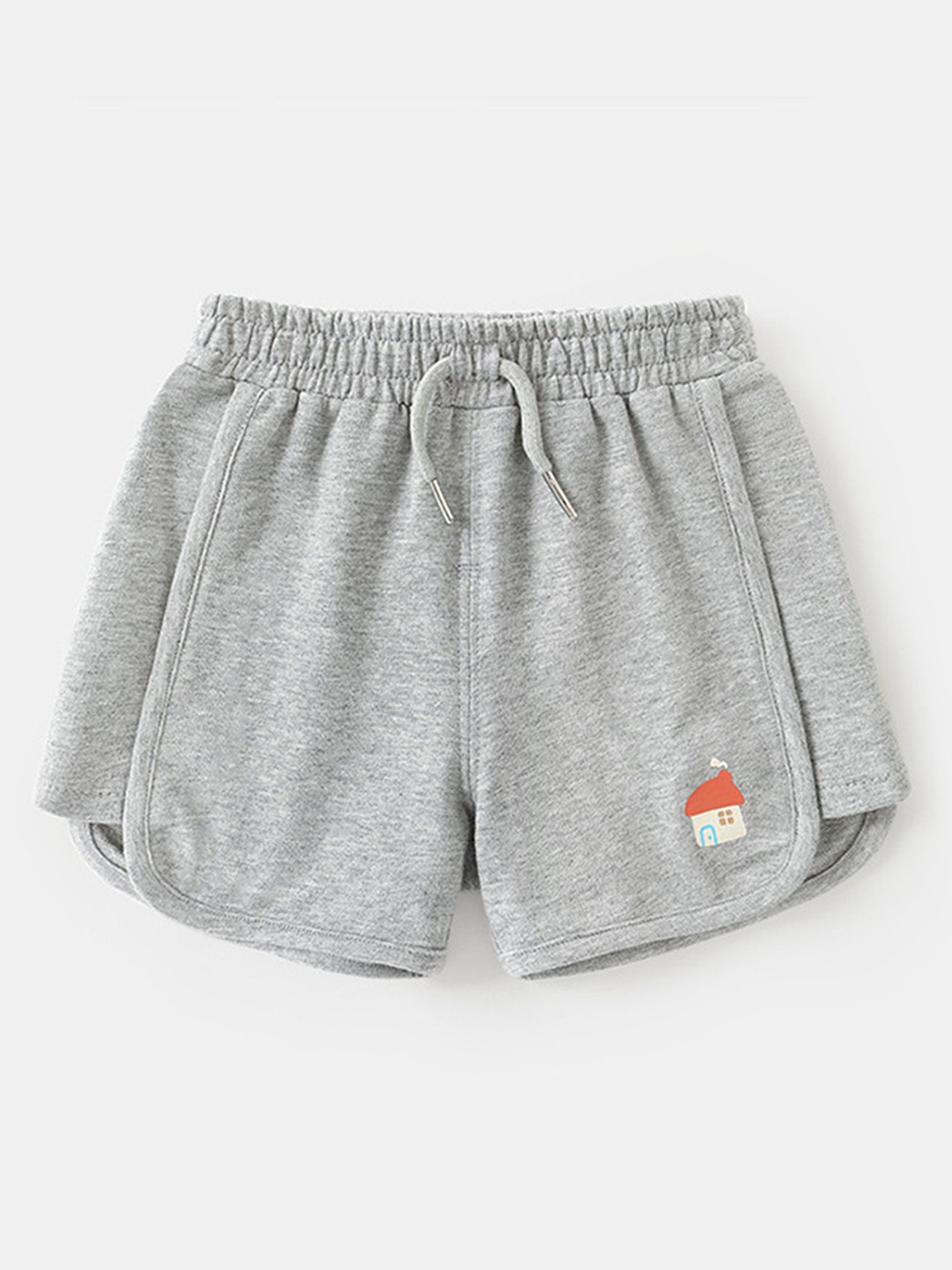 

LULU & SKY Unisex Kids High-Rise Shorts, Grey