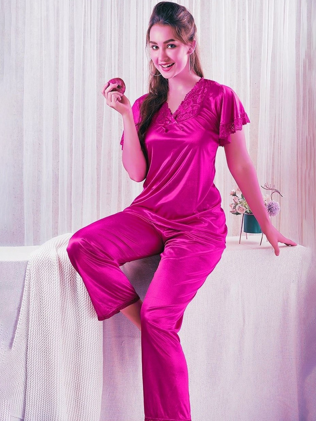 

XPIOX Satin Baby Doll, Pink