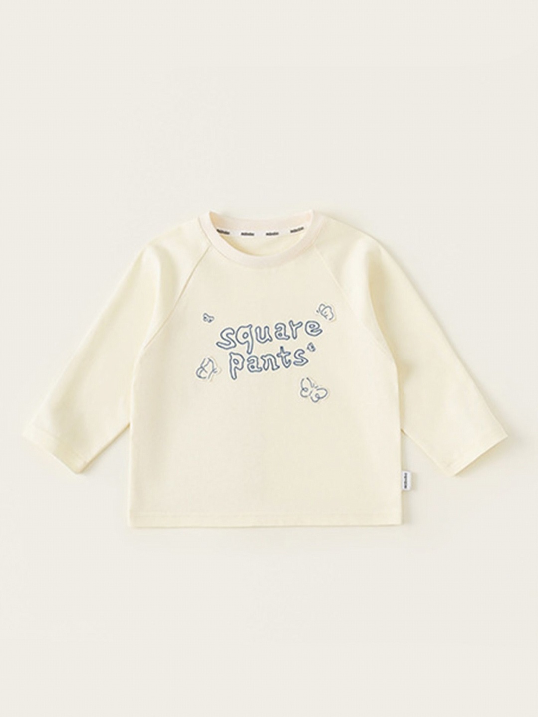 

LULU & SKY Girls Typography Printed Round Neck Cotton T-shirt, Off white
