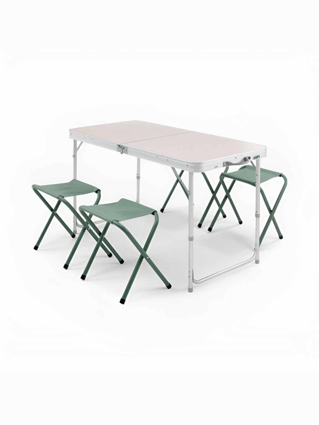 

Quechua By Decathlon Folding Camping Table With Seaters, White