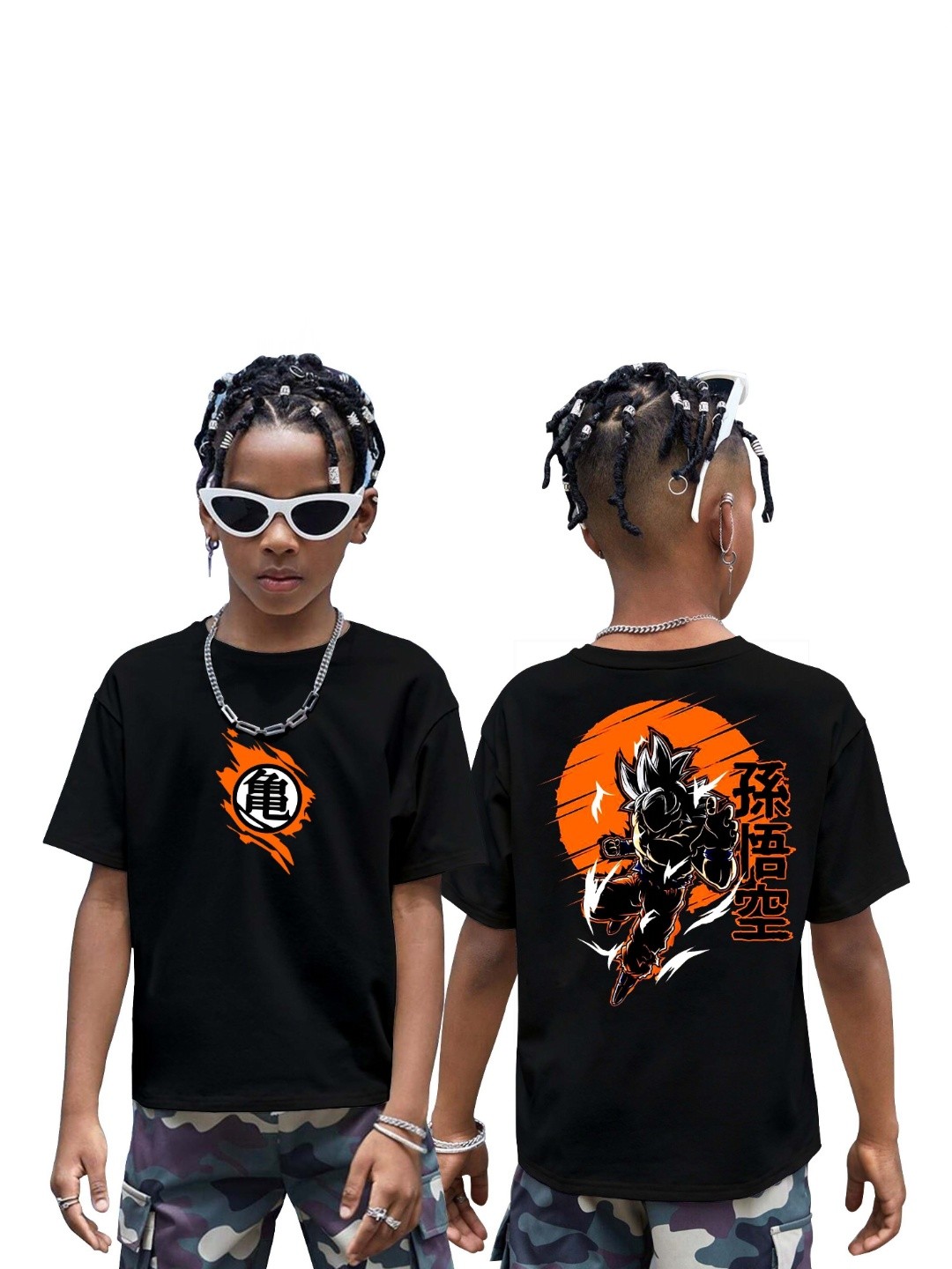 

BAESD Boys Printed T-shirt, Black