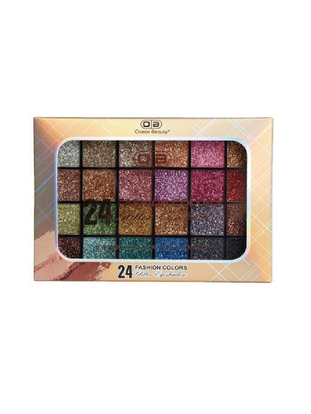 

OB Ocean Beauty 24 Fashion Colour Glitter Eyeshadow - 32 g - Shade -01, Purple