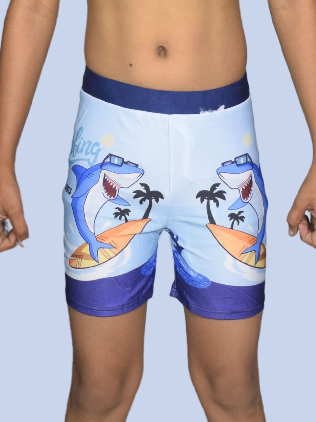 

Aqua Holic Printed Swim Shorts, Blue
