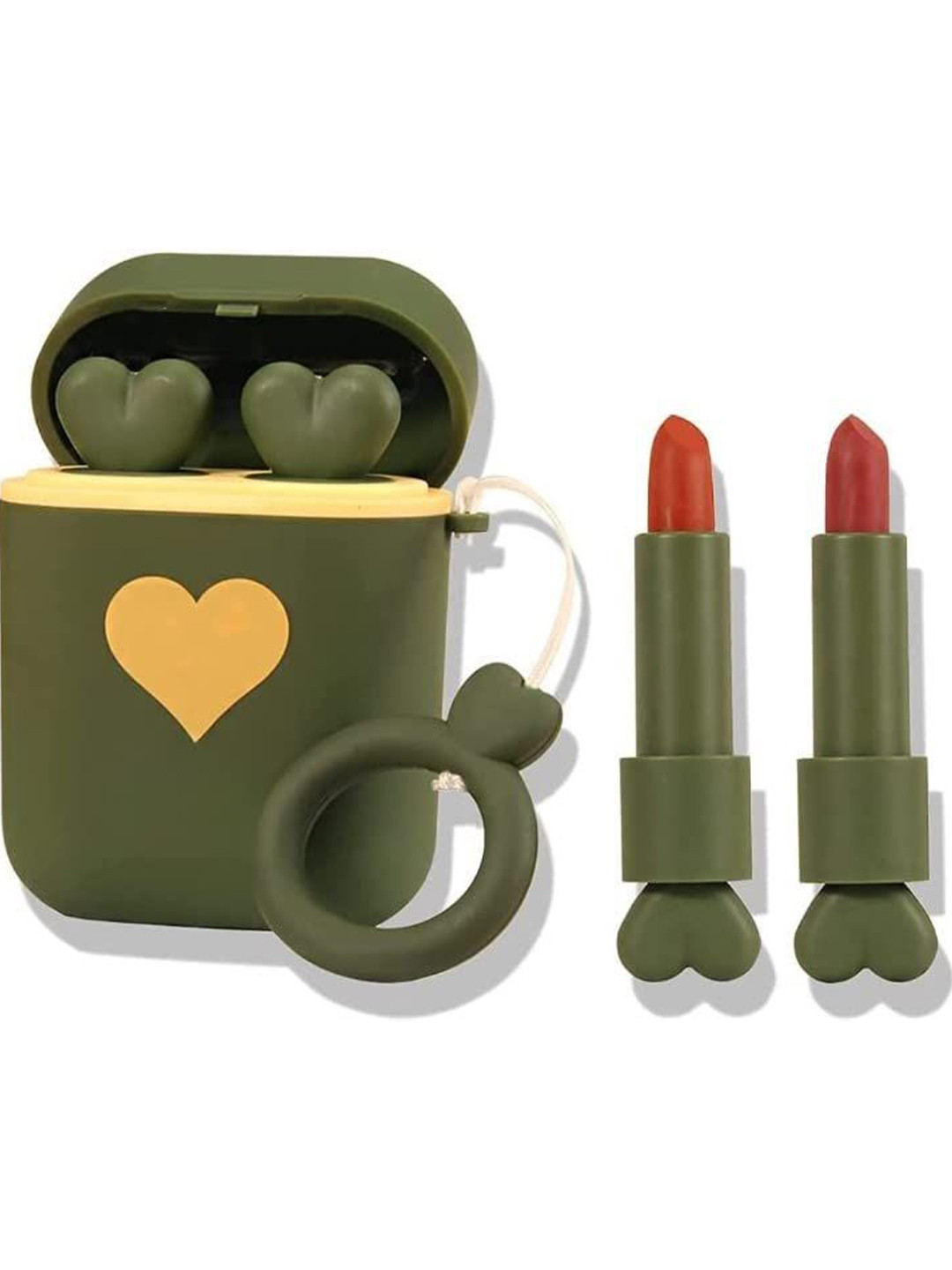 

VBA Headset Set Of 2 Long Lasting Velvet Bullet Lipstick - Shade - 05 - 06, Red
