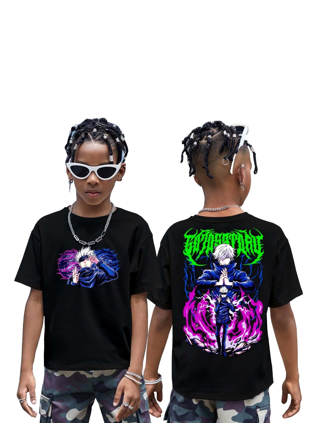 

BAESD Boys Printed T-shirt, Black