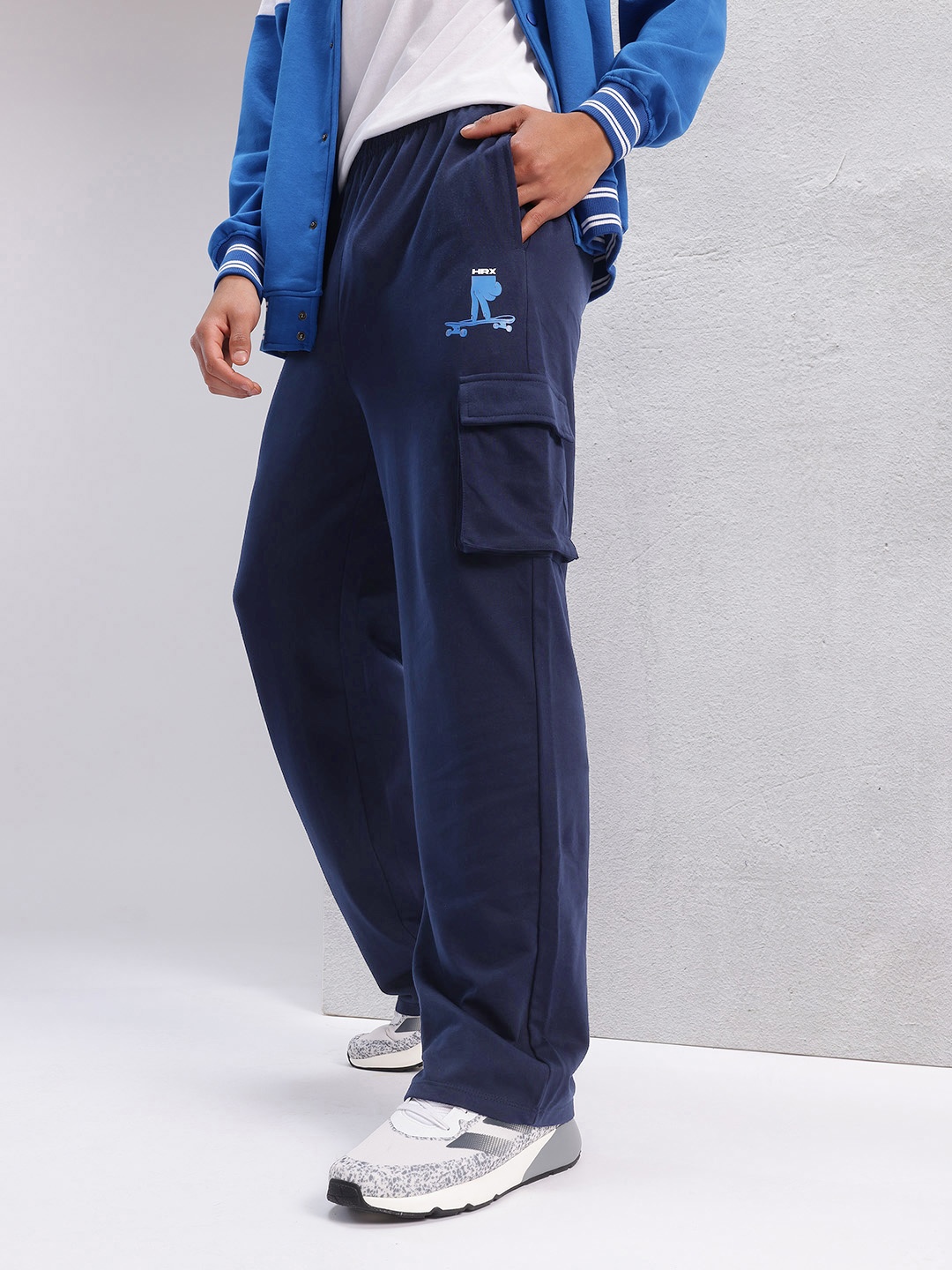 

HRX by Hrithik Roshan Men Lifestyle Track pants, Navy blue