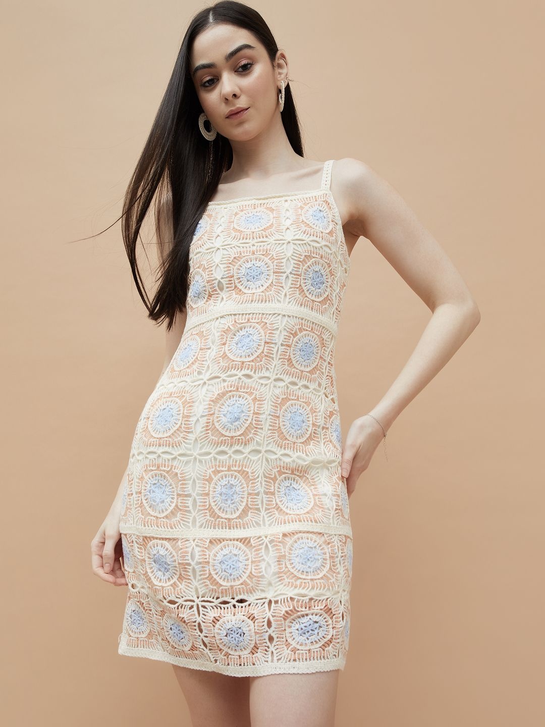 

Ginger by Lifestyle Women Shoulder Straps A-Line Mini Dress, Orange
