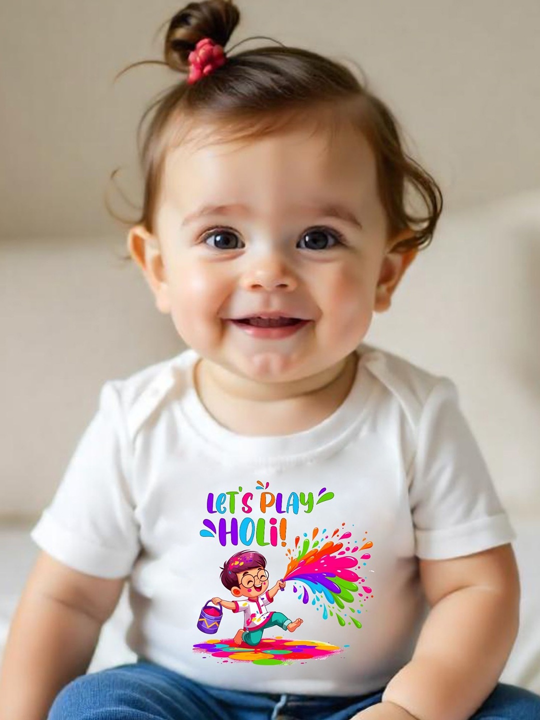 

KNITROOT Kids Printed Sublimation Applique T-shirt, White